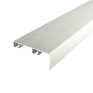 Sistem Decolino 05, șă dublă din aluminiu cu mascare turnată din fabrică, argintiu