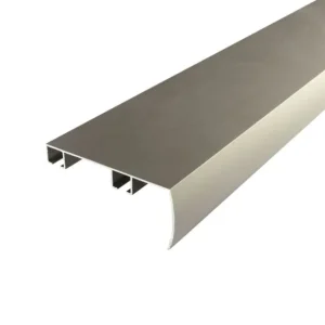 Sistem Decolino 02, șă dublă din aluminiu cu mascare turnată din fabrică, nuanț aluminiu satinat