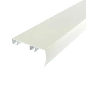 Sistem Decolino 01, șă dublă din aluminiu cu mascare turnată din fabrică, alb