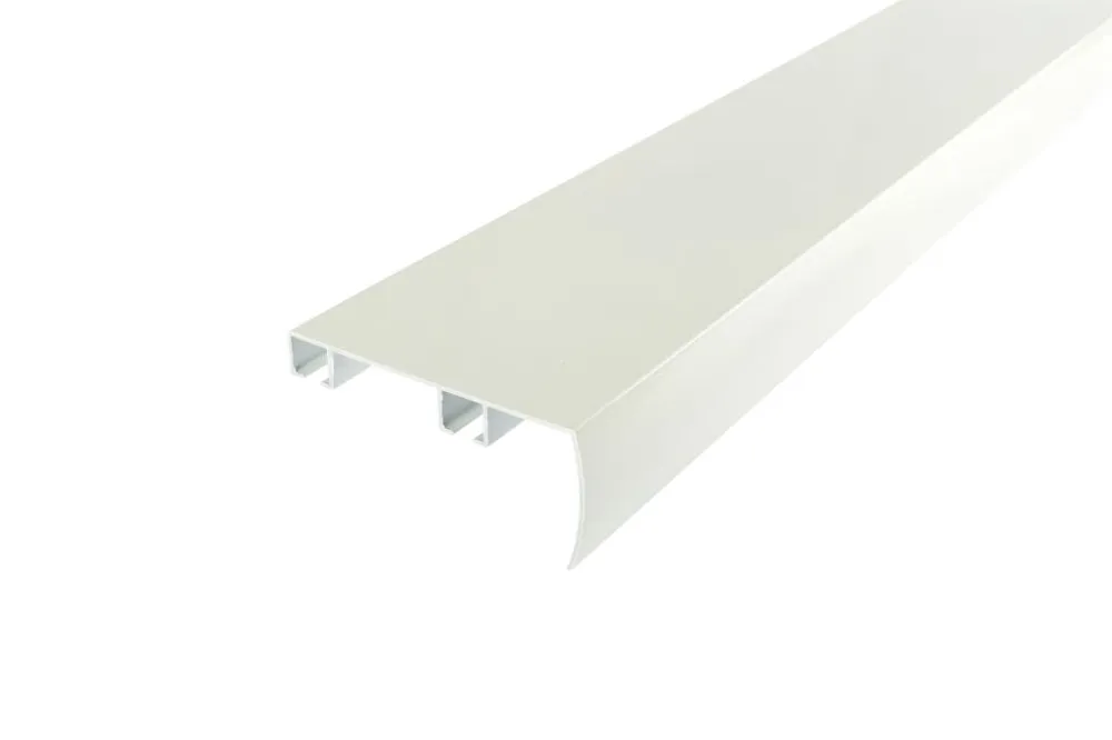 Sistem Decolino 01, șă dublă din aluminiu cu mascare turnată din fabrică, alb