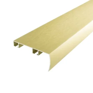 Sistem Decolino 04, șina dublă din aluminiu cu mascare turnată din fabrică, nuanț șampanie