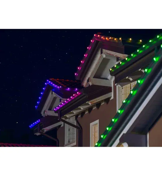 Sir iluminat Twinkly C9 TWC9080STP | 80 LED RGB, 24.4m, Wi-Fi, IP44, Dimabil