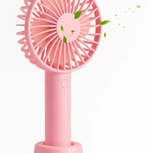 Mini ventilator USB portabil roz