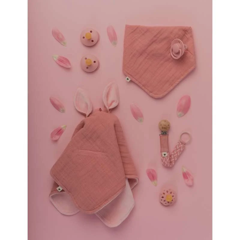 BIBS Accesorii - Paci Braid Suttesnor - Roz prăfuit/Roz pentru bebeluși