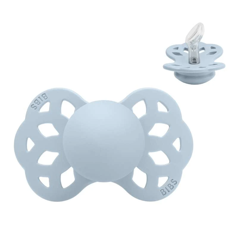 BIBS Anatomisk Infinity Sut - Str. 1 - Silikone - Baby Blue