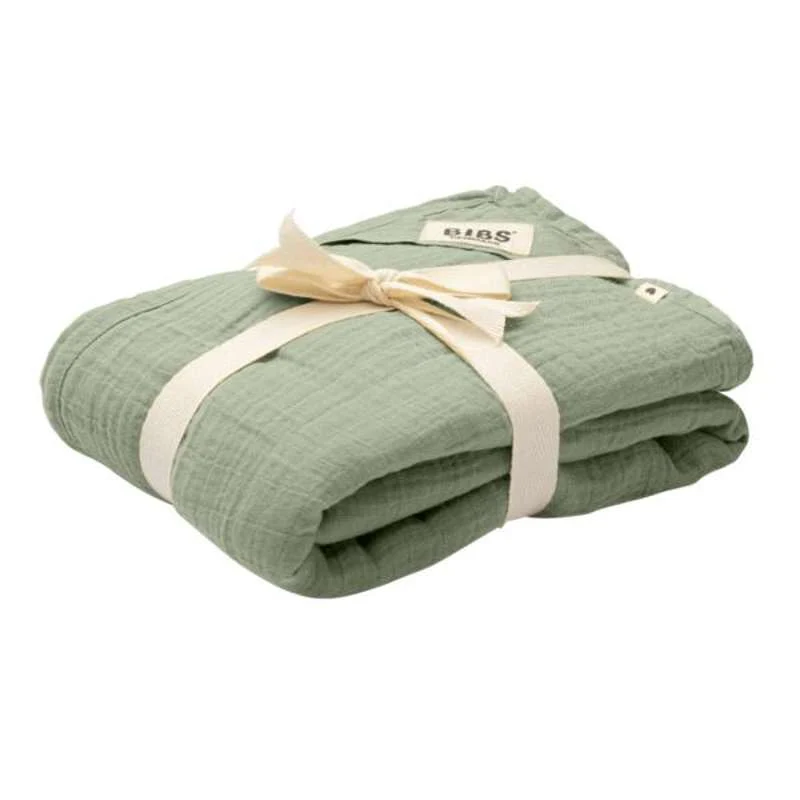 BIBS Somn - Pătură din muselină pentru bebeluși - 120x120 cm. - Sage