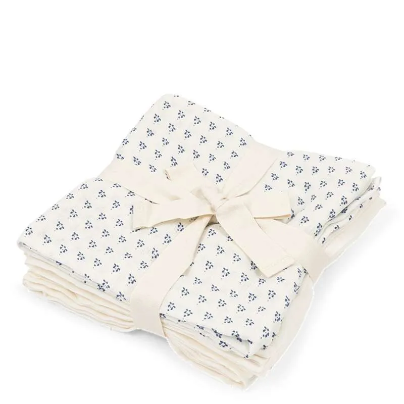 Fanga Fontana Bellini Muslin Stofbleer - 3-pak - GOTS - Punto Blu