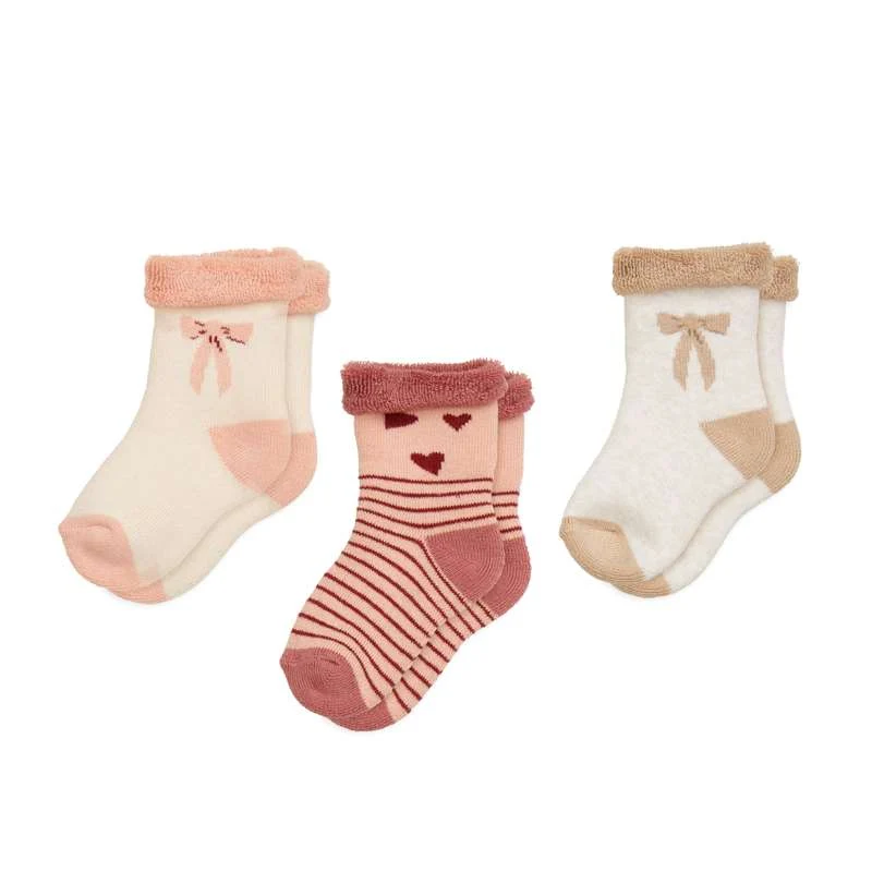 Cam Cam Copenhagen Plyssokker - Safi - 3-pak - Bows 13