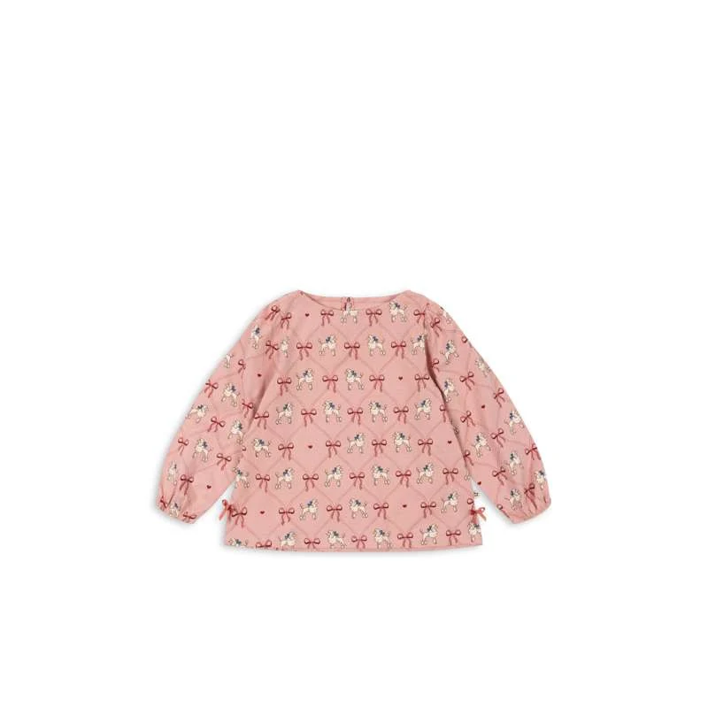 Konges Sløjd Tricou Drey cu fante - GOTS - Poodle