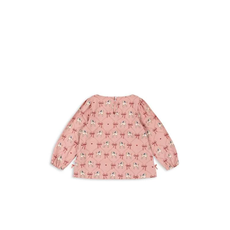 Konges Sløjd Tricou Drey cu fante - GOTS - Poodle
