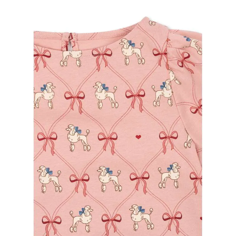 Konges Sløjd Tricou Drey cu fante - GOTS - Poodle