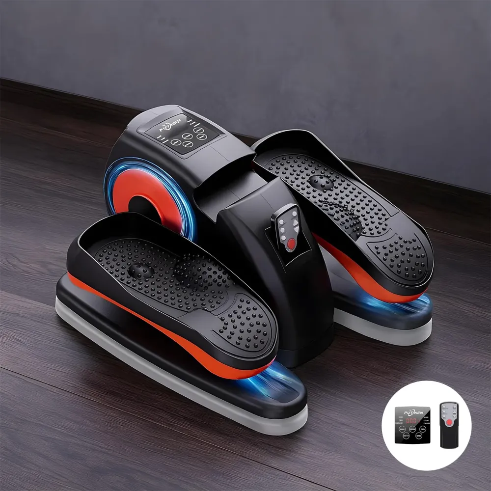 Mini Stepper Portabil Elindor® Aparat Eliptic, Mecanic, Viteza Reglabila, Ecran LCD, Masurare Viteza, Distanta, Timp, Calo...