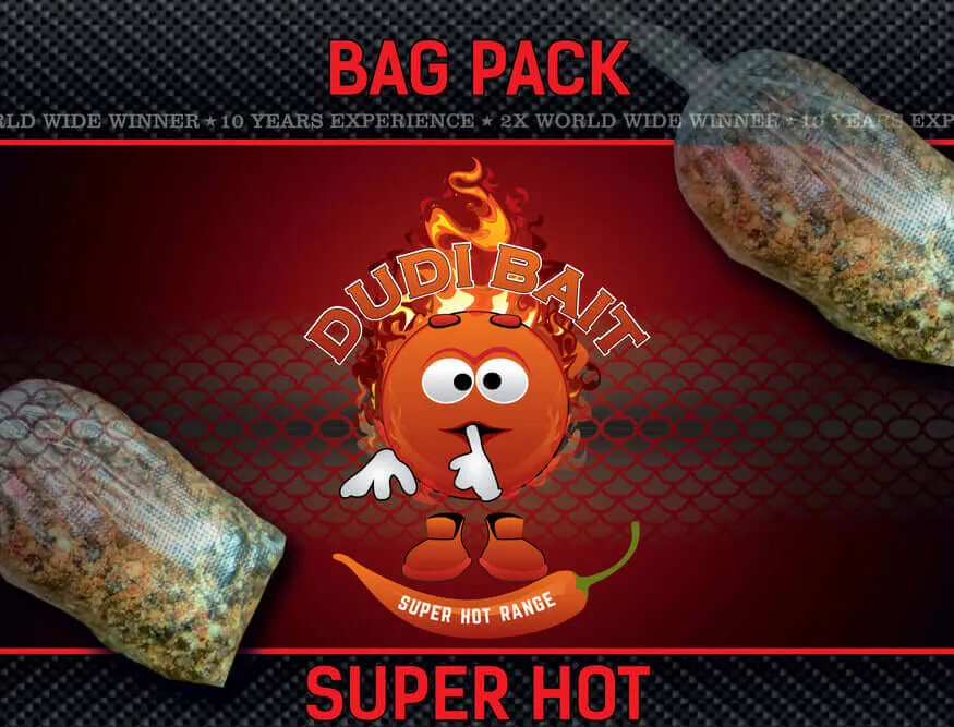 Amestec de pungi Dudi Bait Super Hot 2,5 kg