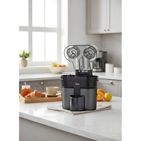 Storcător electric pentru citrice, 2 conuri, capacitate 500 ml, putere 90W, pentru suc proaspăt rapid ZILAN / ZLN1156