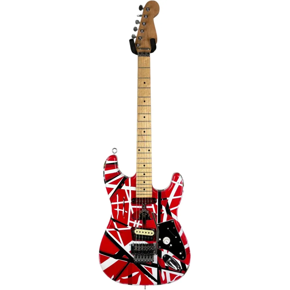 EVH Eddie Van Halen Frankenstein Strat Replica - Roșu cu dungi
