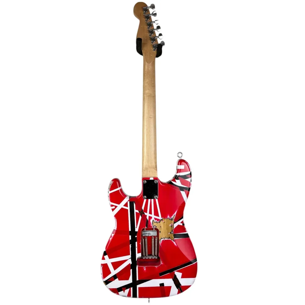 EVH Eddie Van Halen Frankenstein Strat Replica - Roșu cu dungi