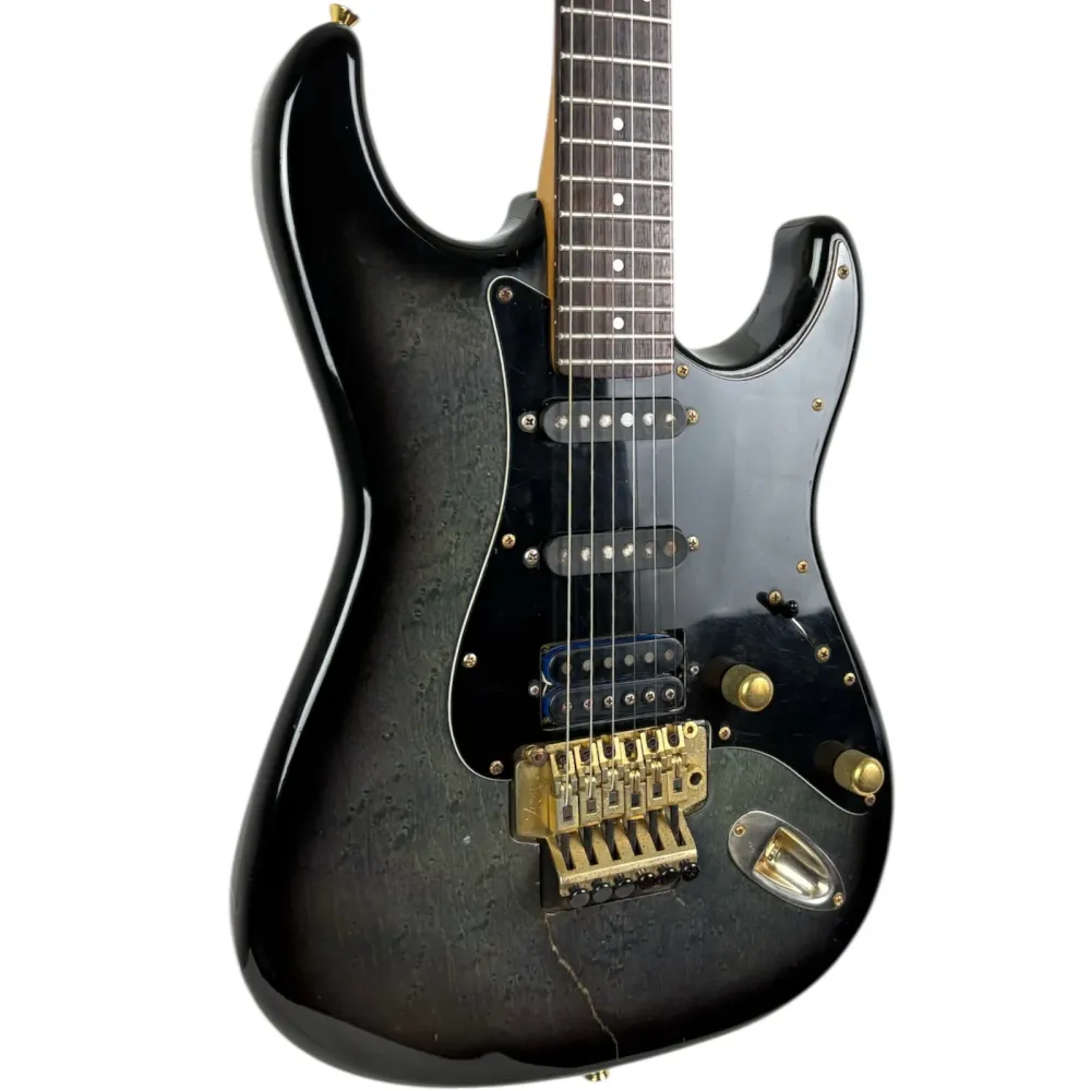 Fender Japan STR-80R Stratocaster 1986-1987 - Black Burst - Vintage