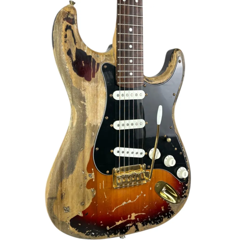 SRV Style Stratocaster Heavy Relic - Sunburst
