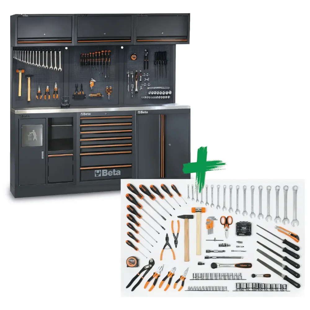 Mobilier de atelier Beta 2.0 AX cu 157 de unelte gratuite
