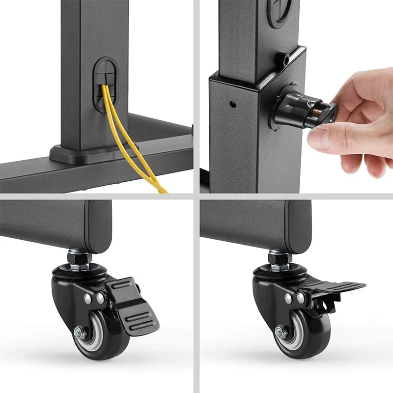 Suport TV Cabletech UCH0218 | 35kg, 55", Negru