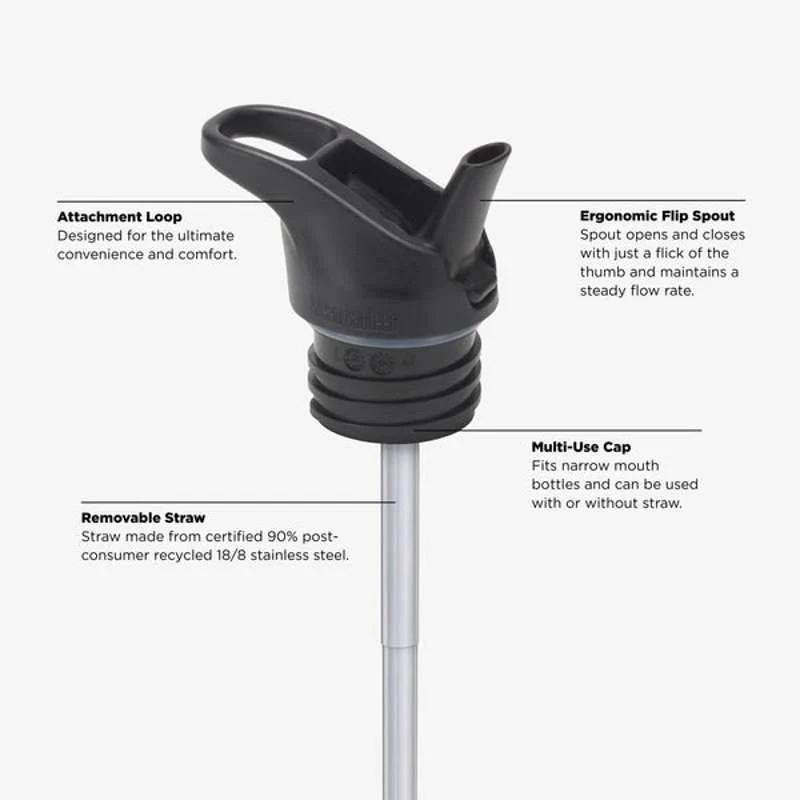 Klean Kanteen Classic Drikkedunk - Flip/Seal SportCap - 800ml - Shadow Lime