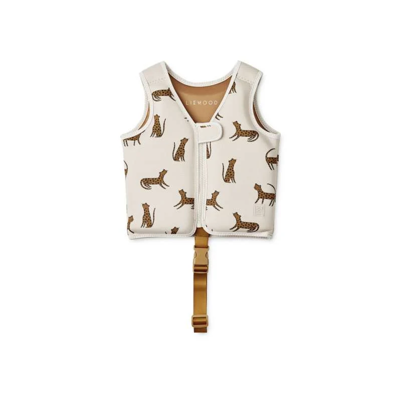 Liewood Dove Badevest - Leopard/Sandy
