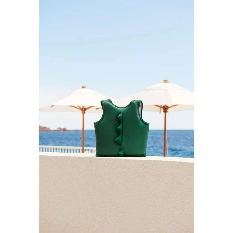Liewood Dove Badevest - Krokodille - Garden Green