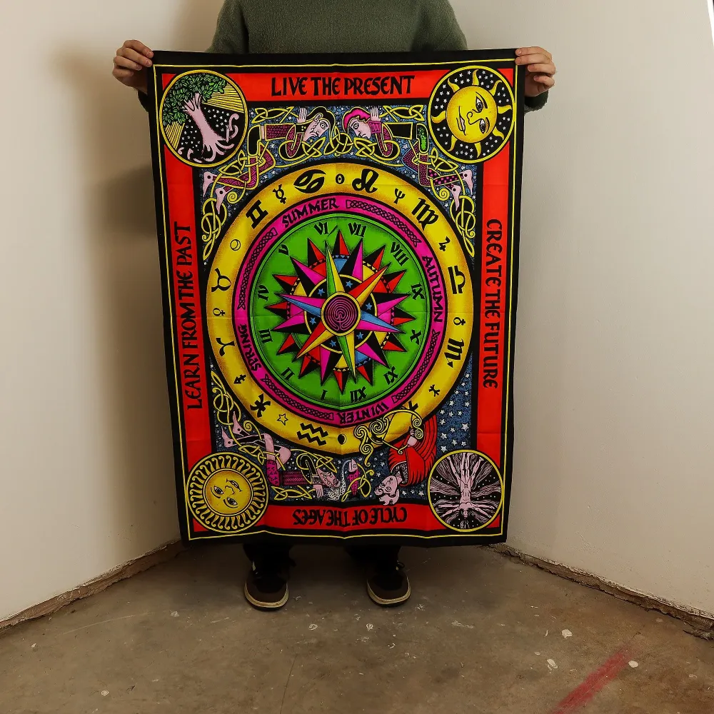 Artă de Perete din Bumbac (70x110cm) - Cercul Vieții