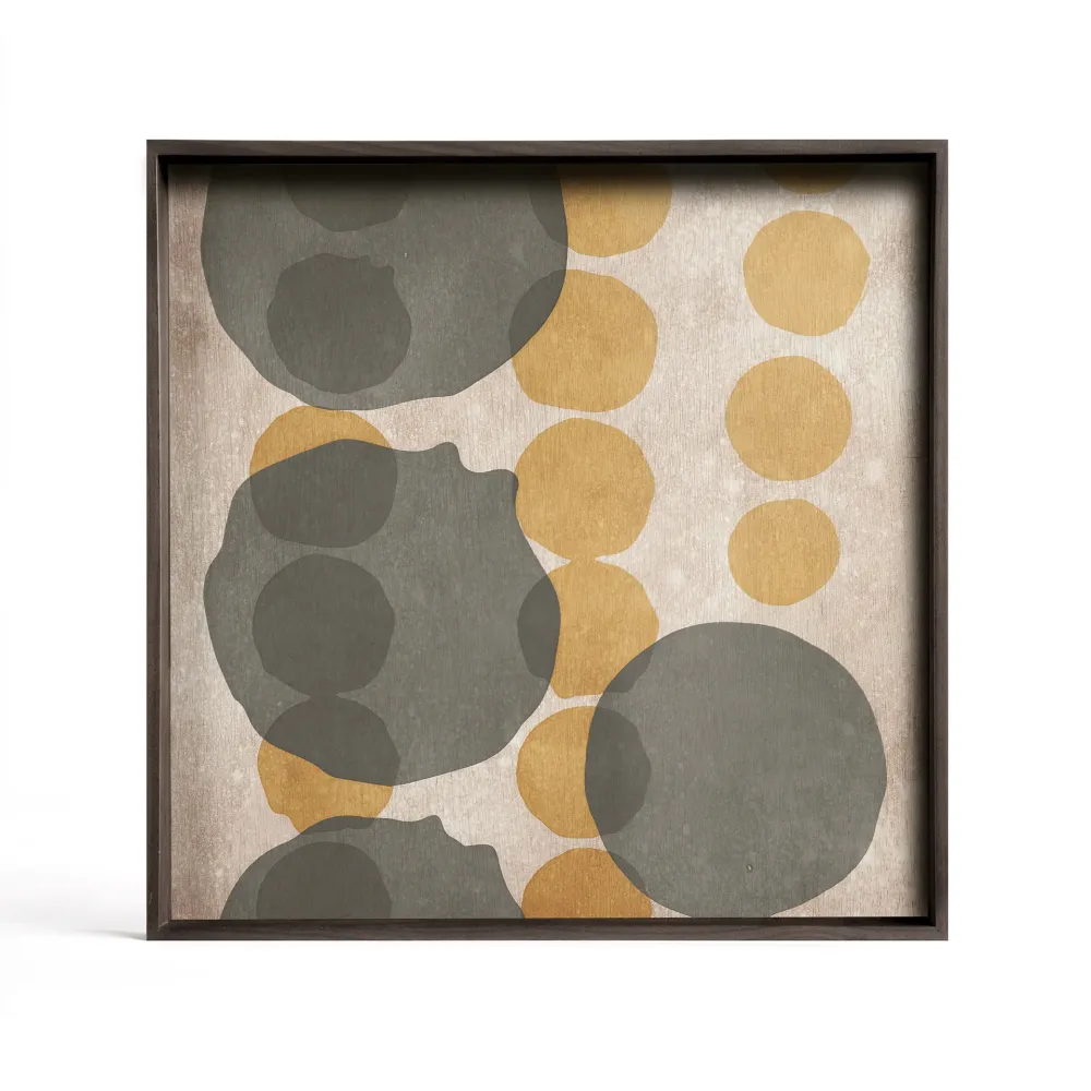 Tava Ethnicraft Layered Dots Cinnamon 51x51 cm
