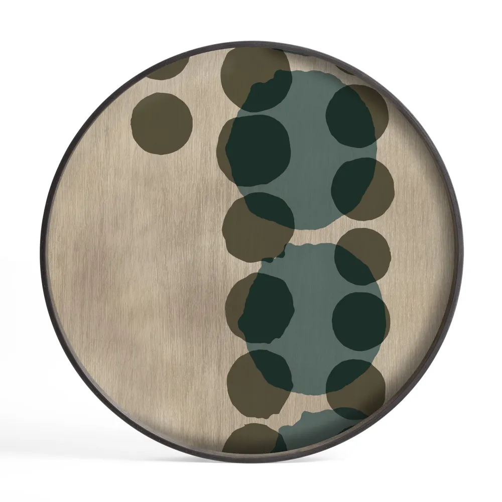 Tava Ethnicraft Layered Dots Slate 61x61 cm