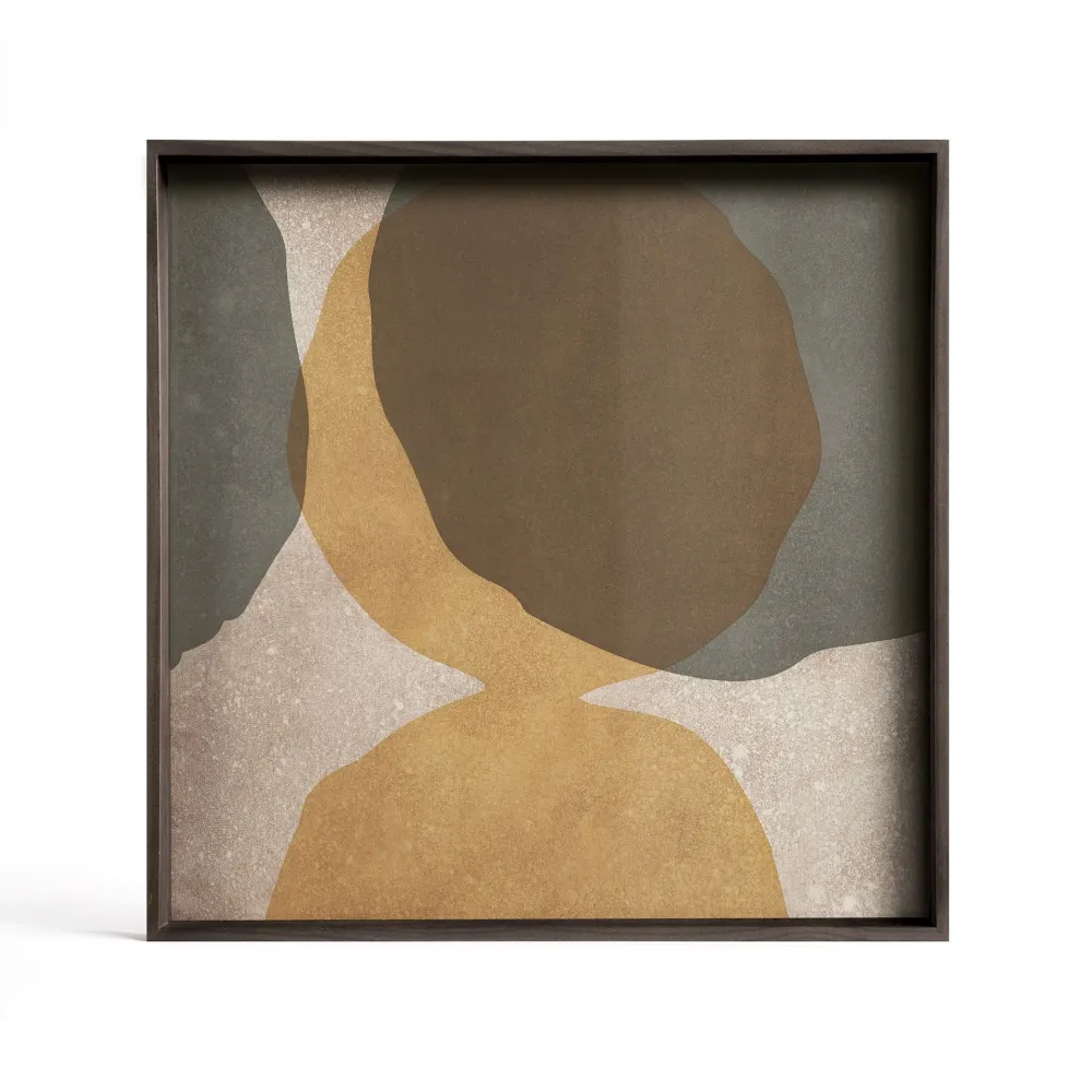 Tava Ethnicraft Overlapping Dots Cinnamon 38x38 cm