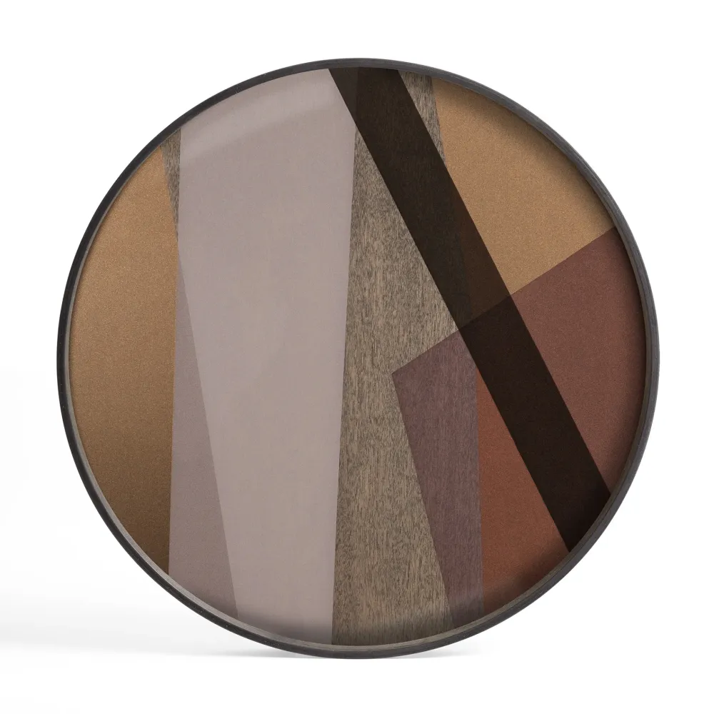 Tava sticla Ethnicraft Angle 61x61 cm