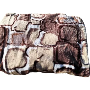 Patura Simpla Groasa – 150x230 cm – Model Cu Pietre Maro-Bej – Moale si Calduroasa Caldura, stil si confort pentru zilele...