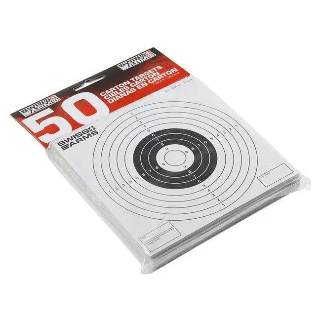 Set 50 tinte carton antrenament tir SWISS ARMS