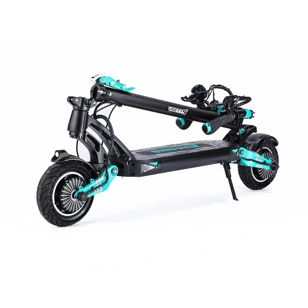Trotineta electrica pliabila VSETT 9+, acumulator 21AH 48V, autonomie max 100km, viteza max 50km/ora, motor 2*650W
