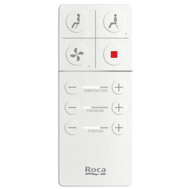 Set Vas WC cu bideu electronic suspendat cu capac soft close automat si telecomanda Roca Inspira -Wash Rimless 39x56 cm ev...
