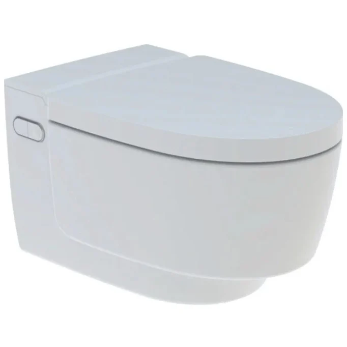 Set Vas WC cu bideu electronic suspendat cu capac soft close automat si telecomanda Geberit AquaClean Mera Comfort Rimless...