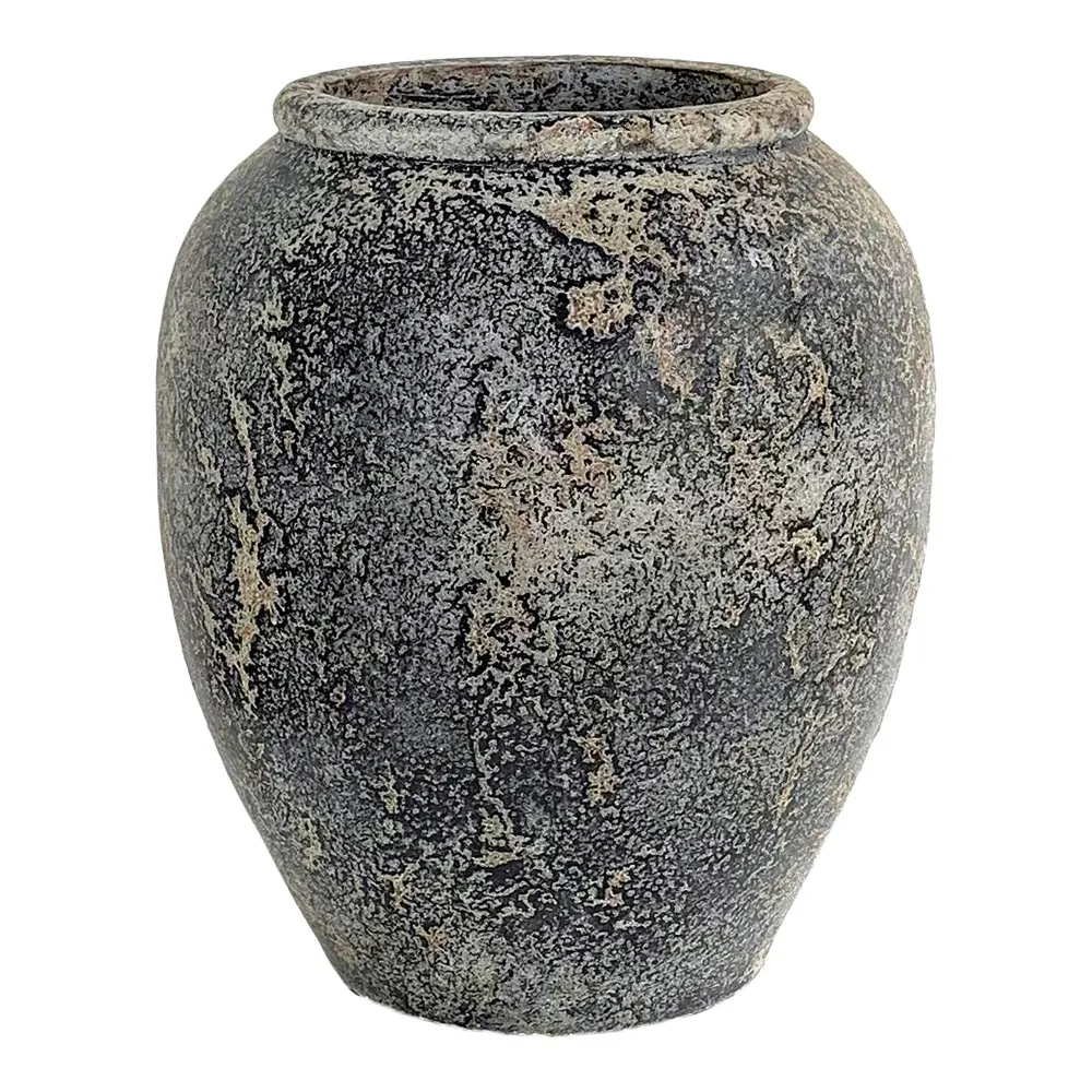 Capelo Vas decorativ din teracota, gri ø44x49 cm