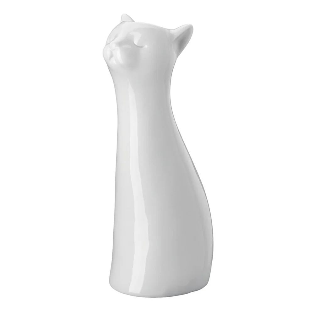 Vaza alba din portelan, 20 cm, Cat - HUTSCHENREUTHER