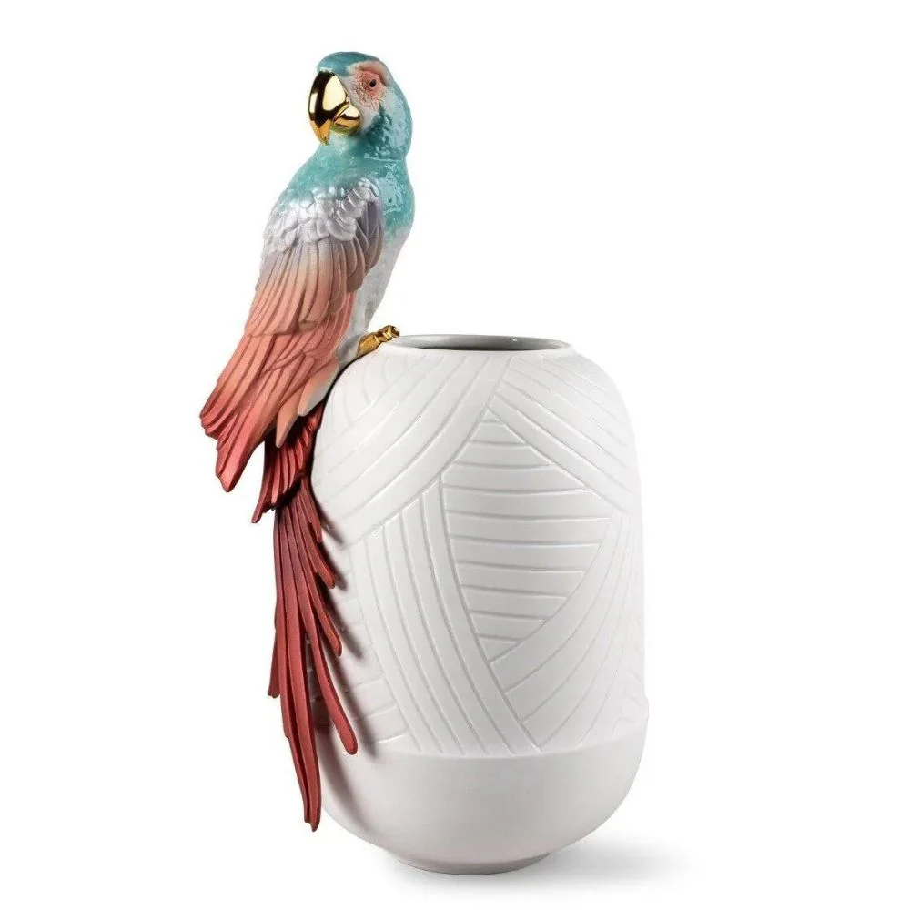 Vaza decorativa din portelan, Macaw Dept. Diseno y Decoracion - LLADRO