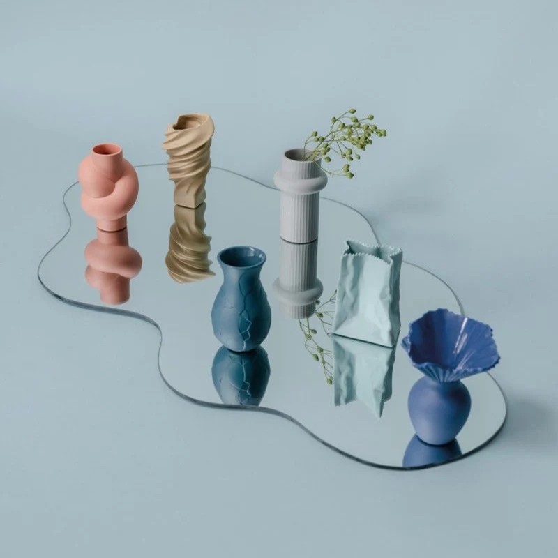 Vaza din portelan, 10 cm, Ode Lava Sebastian Herkner - ROSENTHAL
