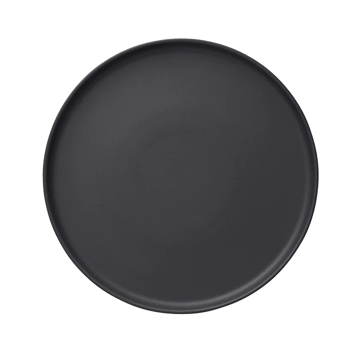 Farfurie plata, Ø 33 cm, set de 4 bucati, seria One, culoare negru Midnight