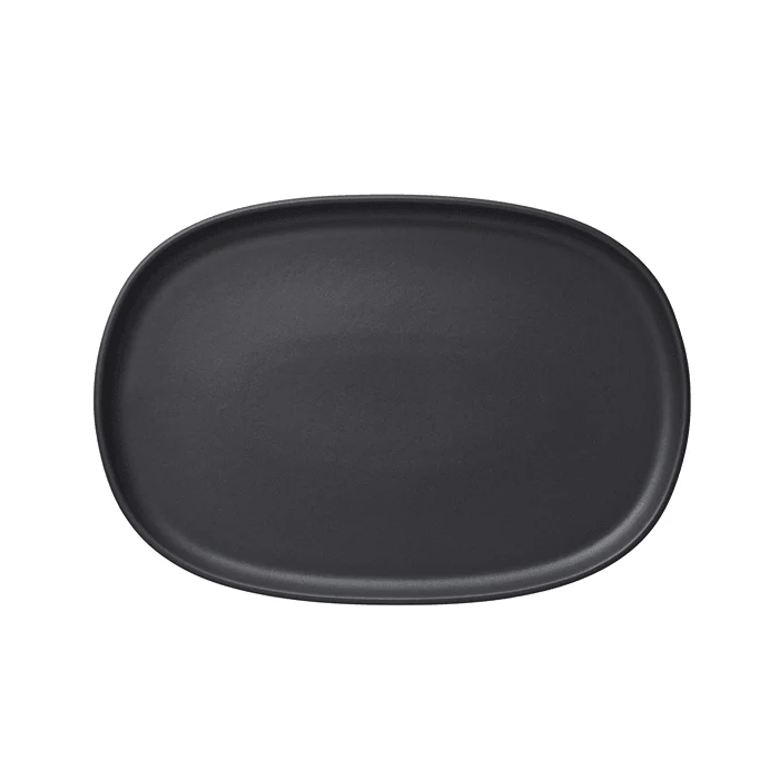 Platou, 33 x 23 cm, set de 4 bucati, seria One, culoare negru Midnight