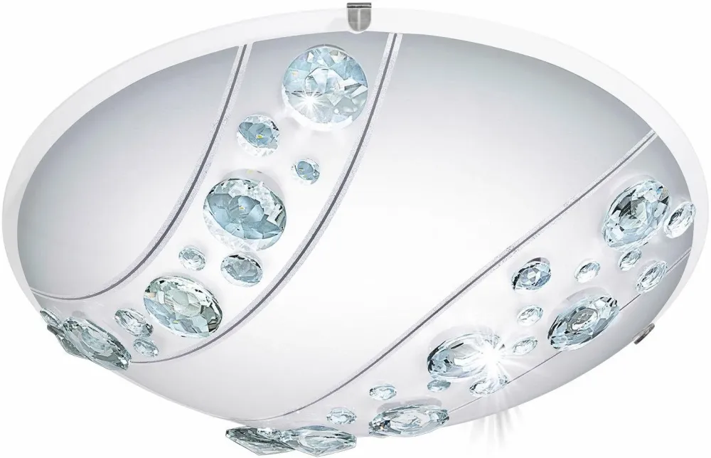 Lustra plafon LED NERINI, design stalucitor, 32 cm