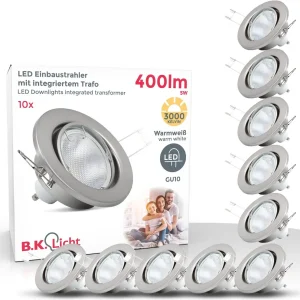 Set 10 sportui LED BKLicht GU10