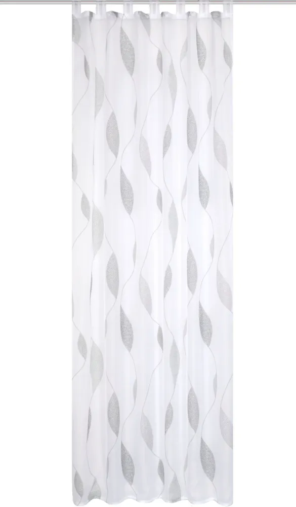 Perdea PAOLO, HOME LIVING IDEAS, alb-piatră