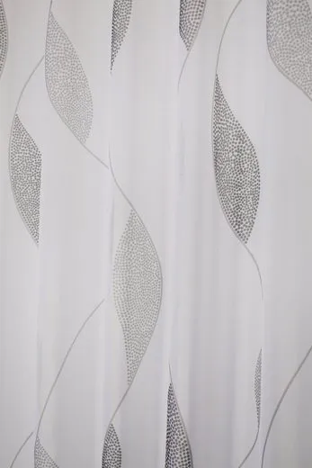 Perdea PAOLO, HOME LIVING IDEAS, alb-piatră